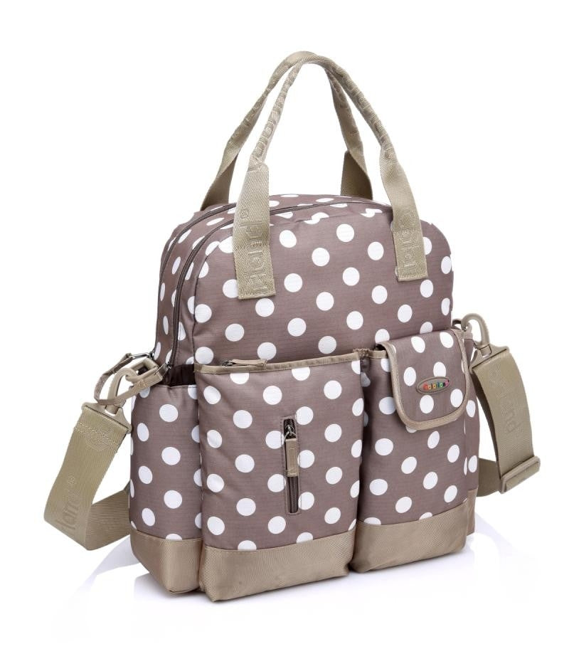 Colorland 4-in-1 Diaper Backpack - Khaki Dots