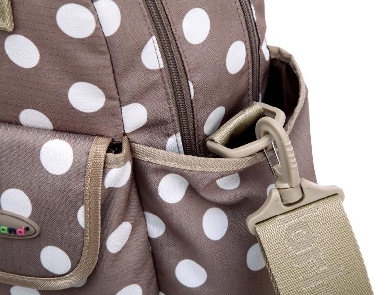 Colorland 4-in-1 Diaper Backpack - Khaki Dots