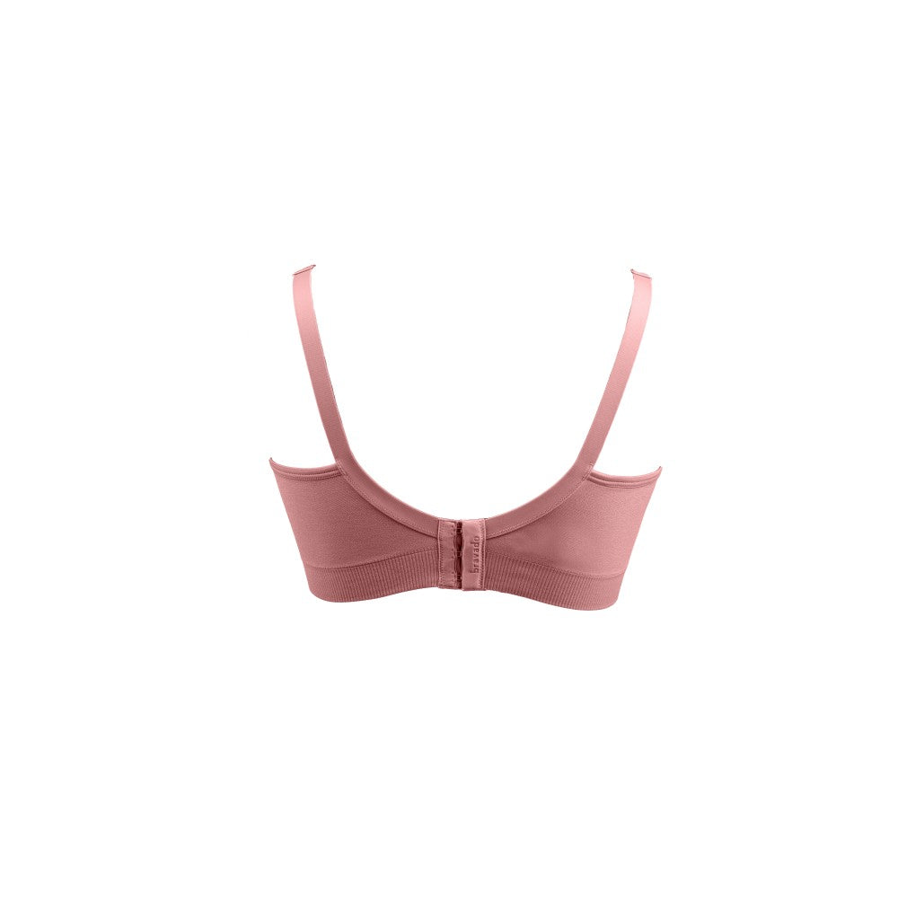 Bravado Essential Stretch Nursing Bra w/ Lace - Rose Clay (2 Sizes)