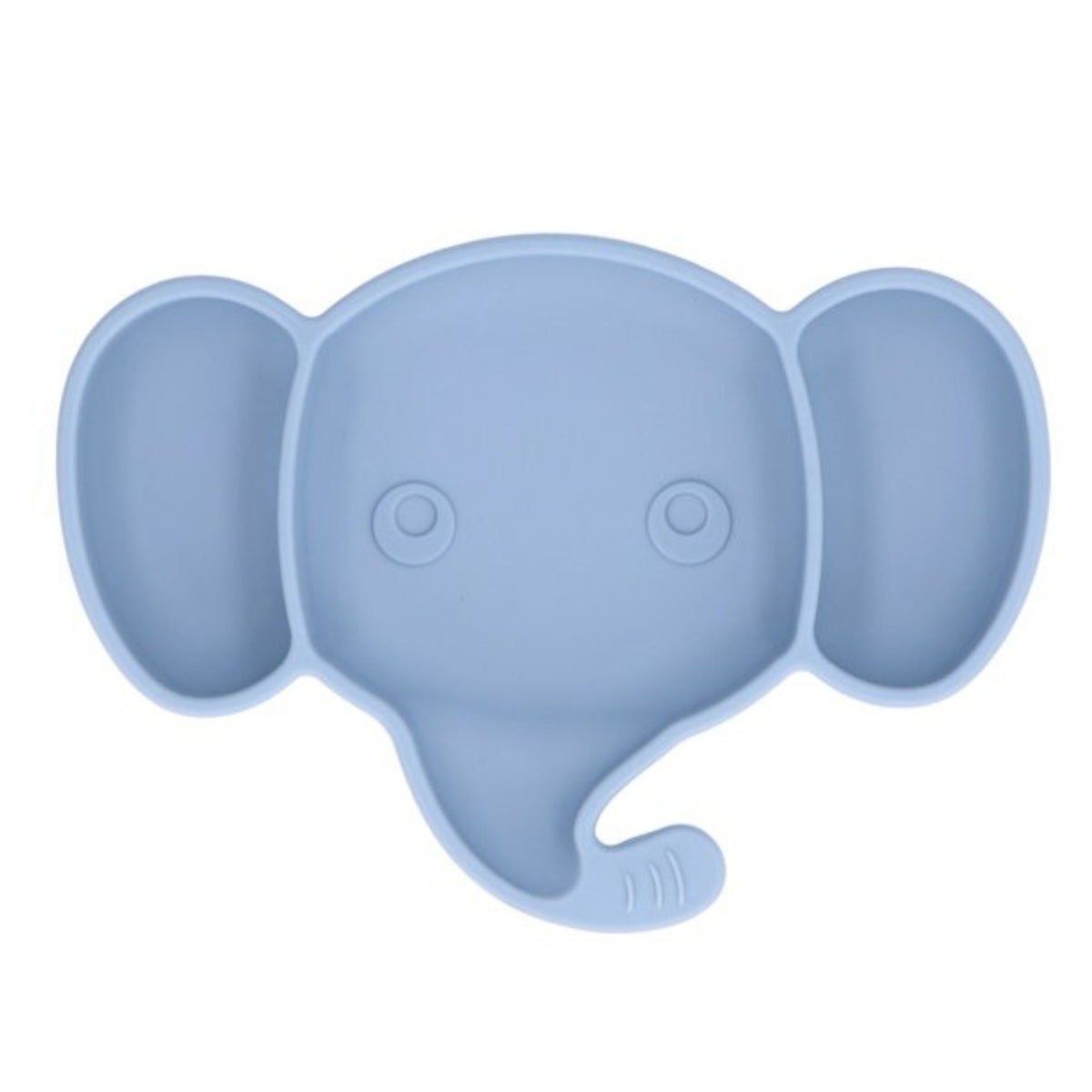 Biomom Baby Silicone Elephant Divided Suction Plate - Mint