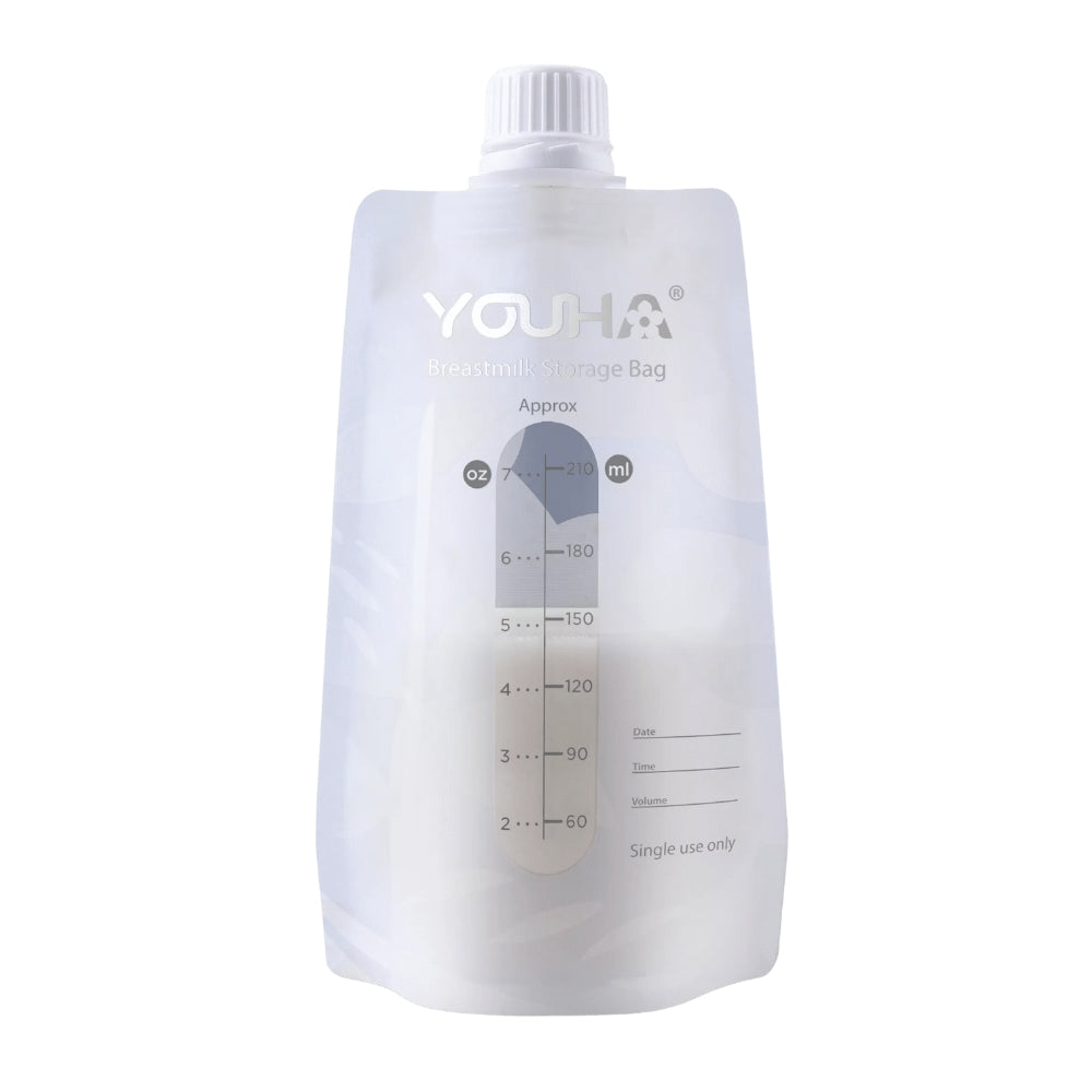 Youha The One Breast Milk Storage Bags, 210ml (40pcs)