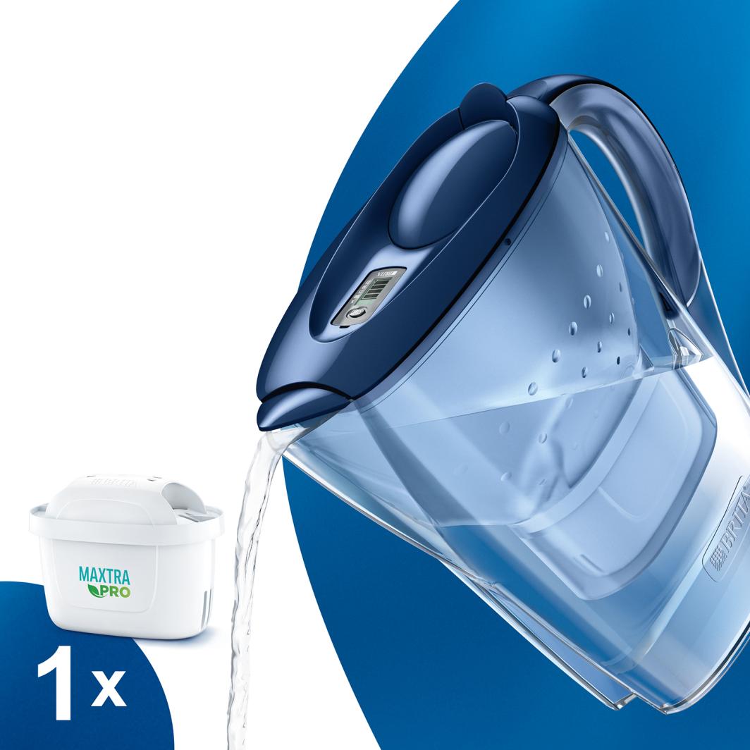 Brita Marella Cool Water Filter Jug (1x Maxtra Pro Filter) -  2.4L Blue