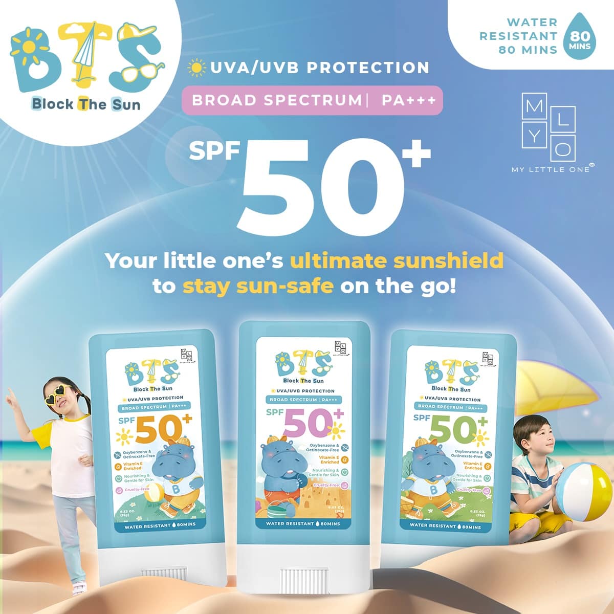 MyLO BTS Sunscreen Stick, 15g (Exp 09/27)
