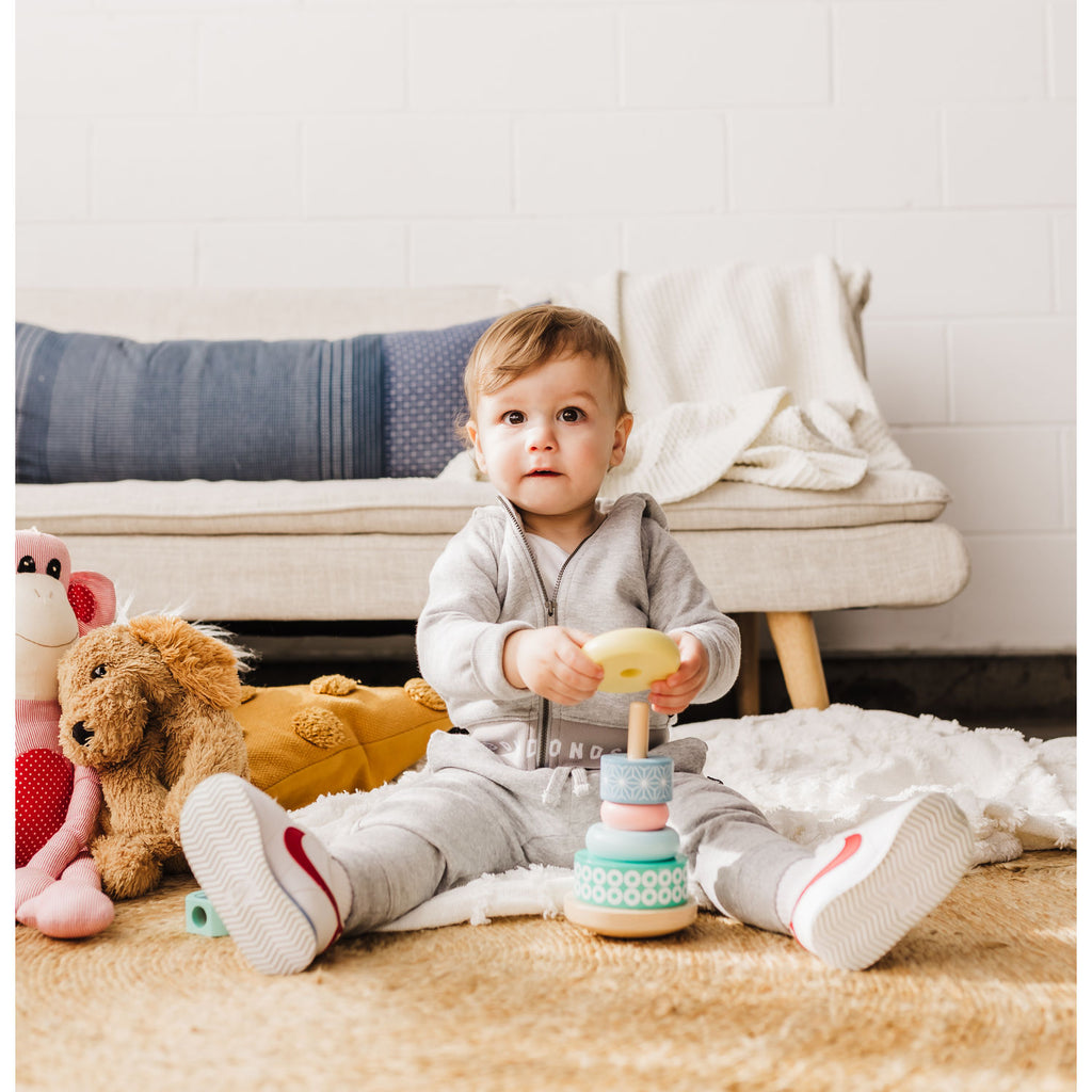 Bubble Wooden Stacking Rings - Classic