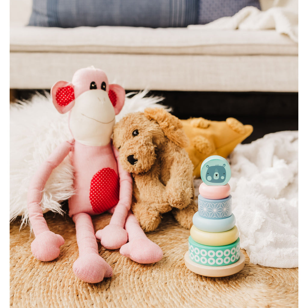 Bubble Wooden Stacking Rings - Classic
