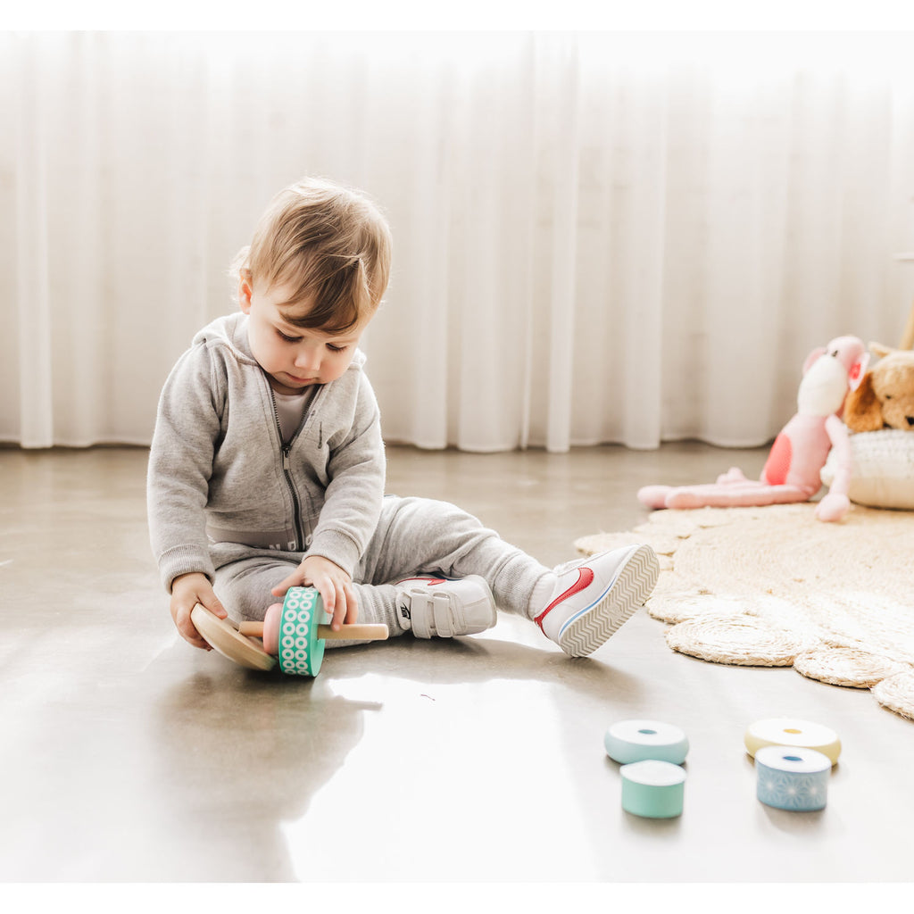 Bubble Wooden Stacking Rings - Classic