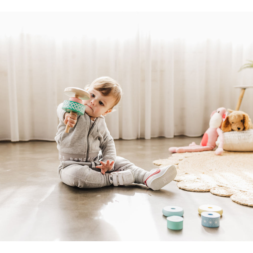 Bubble Wooden Stacking Rings - Classic