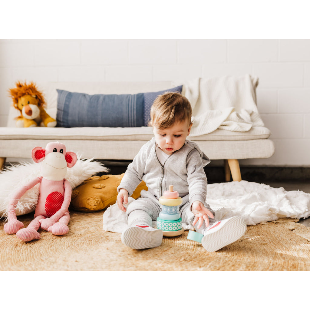 Bubble Wooden Stacking Rings - Classic