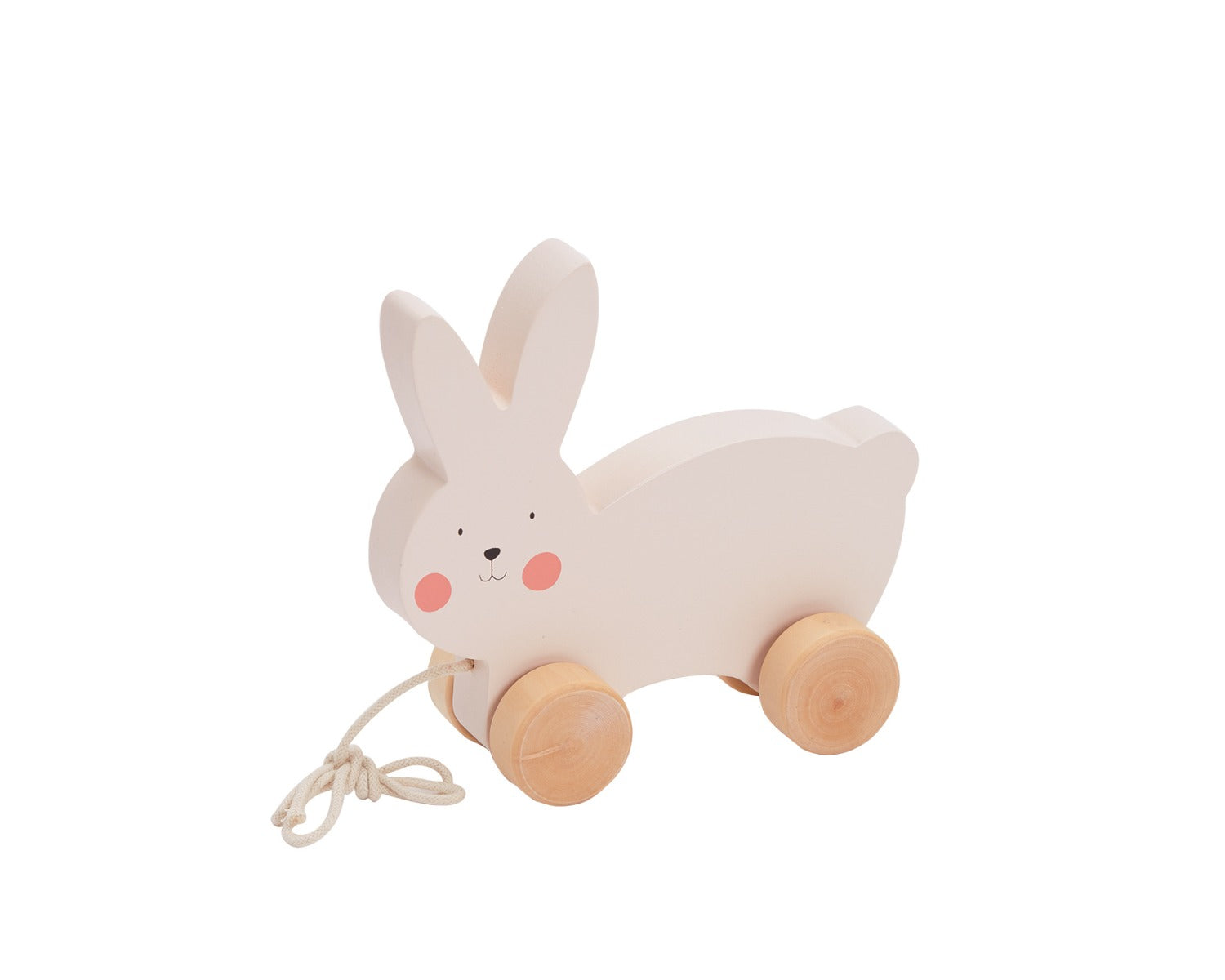 Bubble Wooden Rabbit Pull Along Toy
