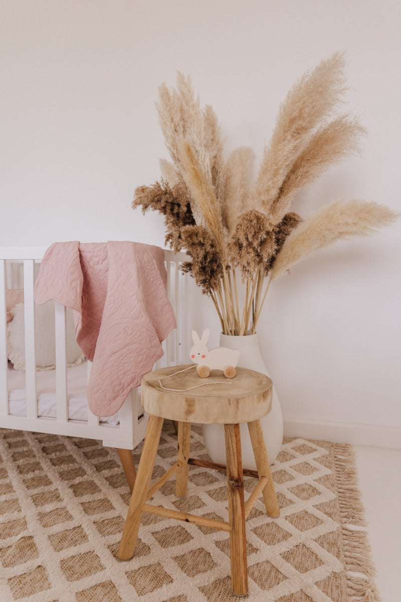 Bubble Wooden Rabbit Pull Along Toy