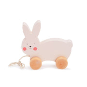 Bubble Wooden Rabbit Pull Along Toy