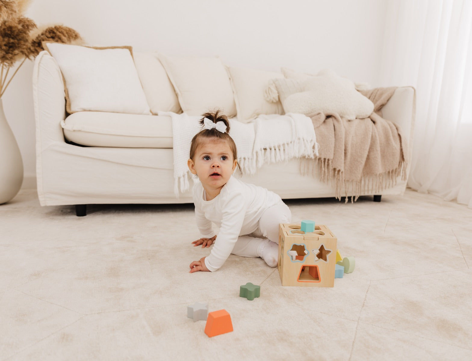 Bubble Wooden Shape Sorting Cube