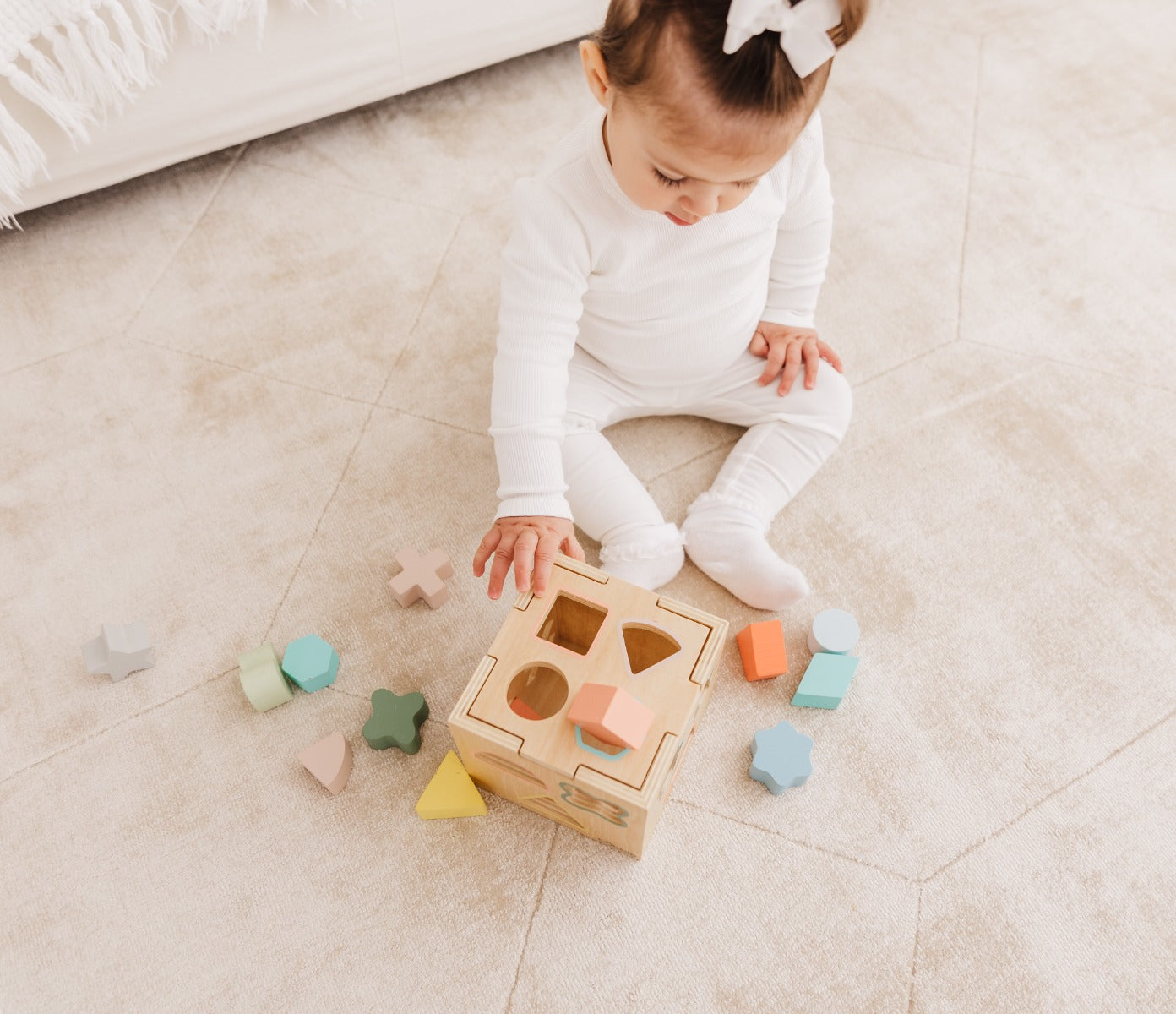 Bubble Wooden Shape Sorting Cube