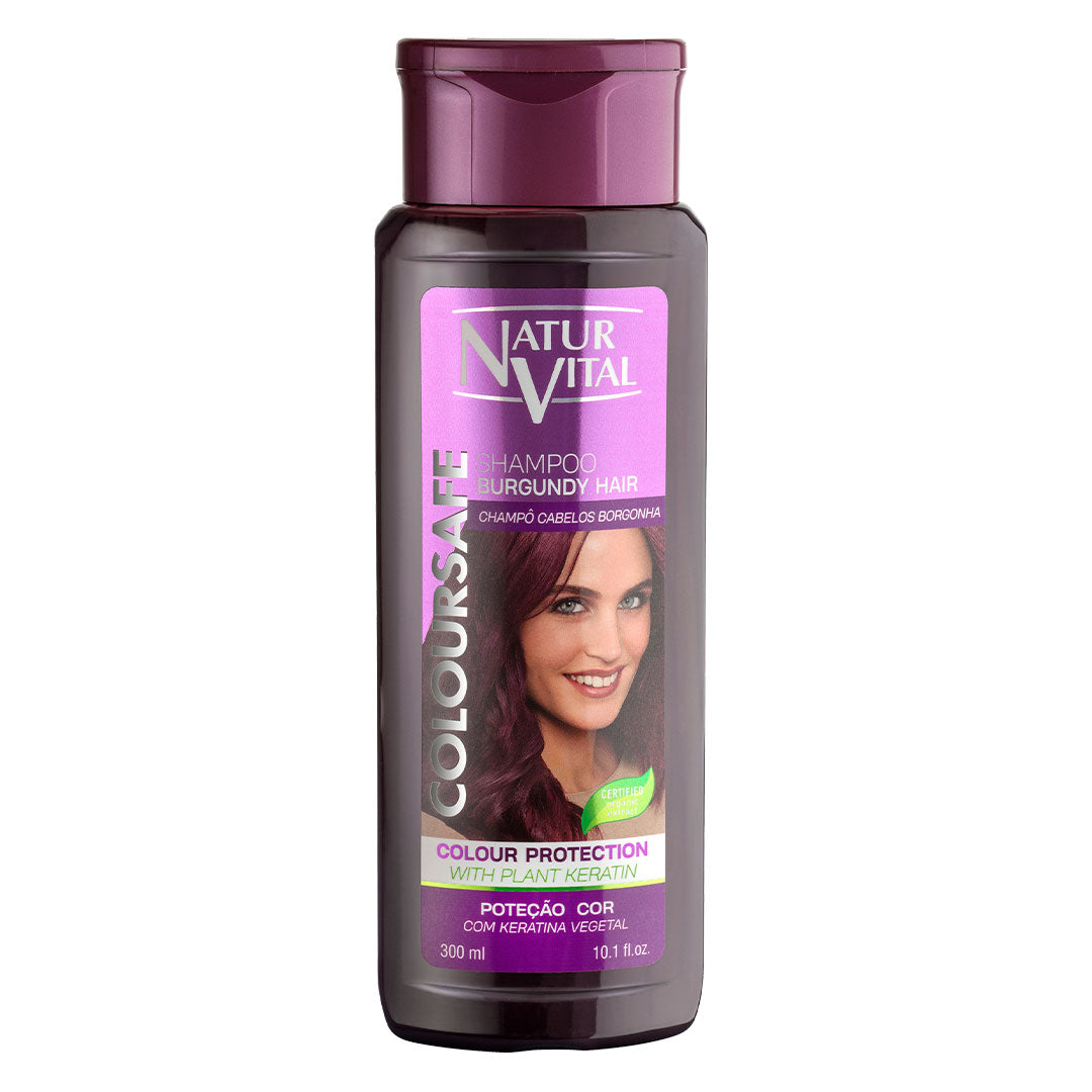 NaturVital ColourSafe Shampoo for Burgundy Hair, 300ml - Exp 04/29