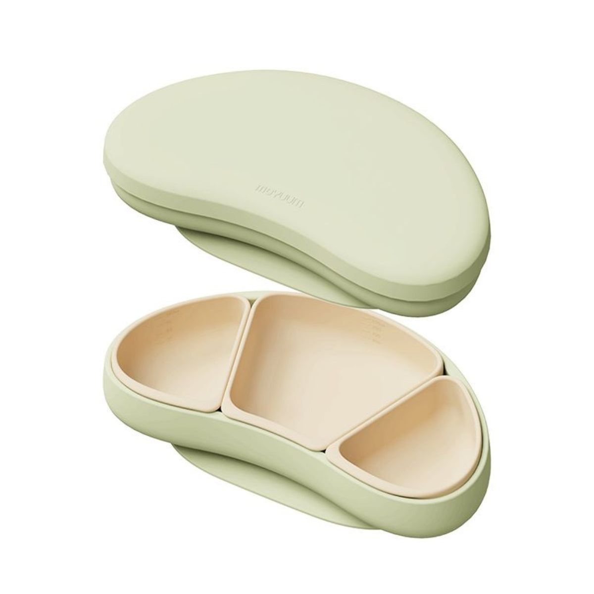 Moyuum Croissant Silicone Divider Suction Plate (3 Colors)