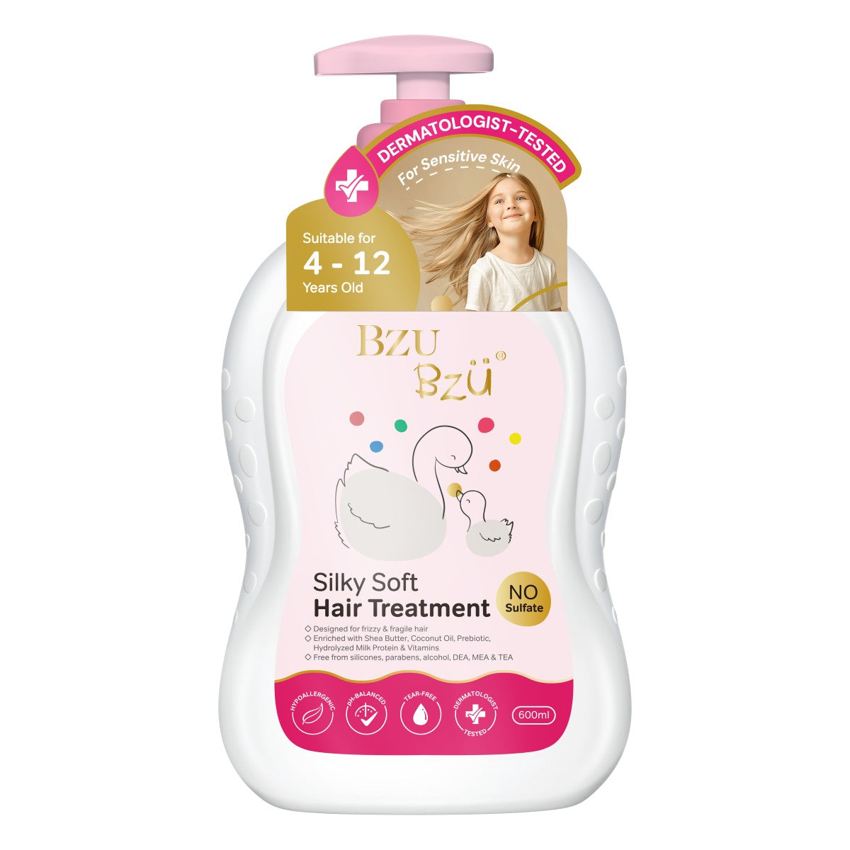BZU BZU Silky Soft Kids Hair Treatment, 600ml (06/28)