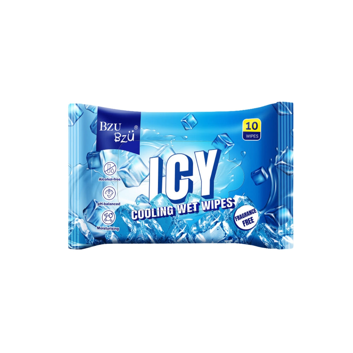 BZU BZU Icy Cooling Wet Wipes, 10s (Exp 08/27)