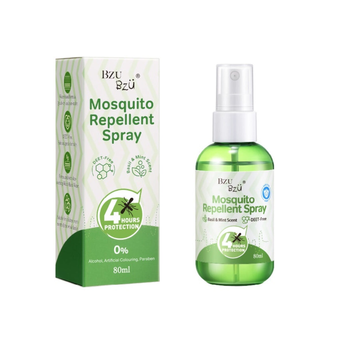 BZU BZU Mosquito Repellent Spray, 80ml (Exp 11/27)
