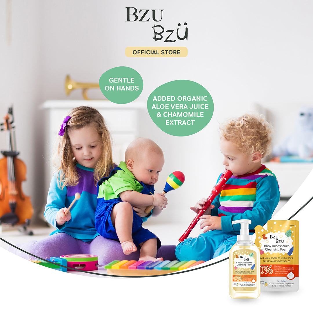 BZU BZU Baby Accessories Cleansing Foam, 400ml Refill - Lemon (Exp 07/28)