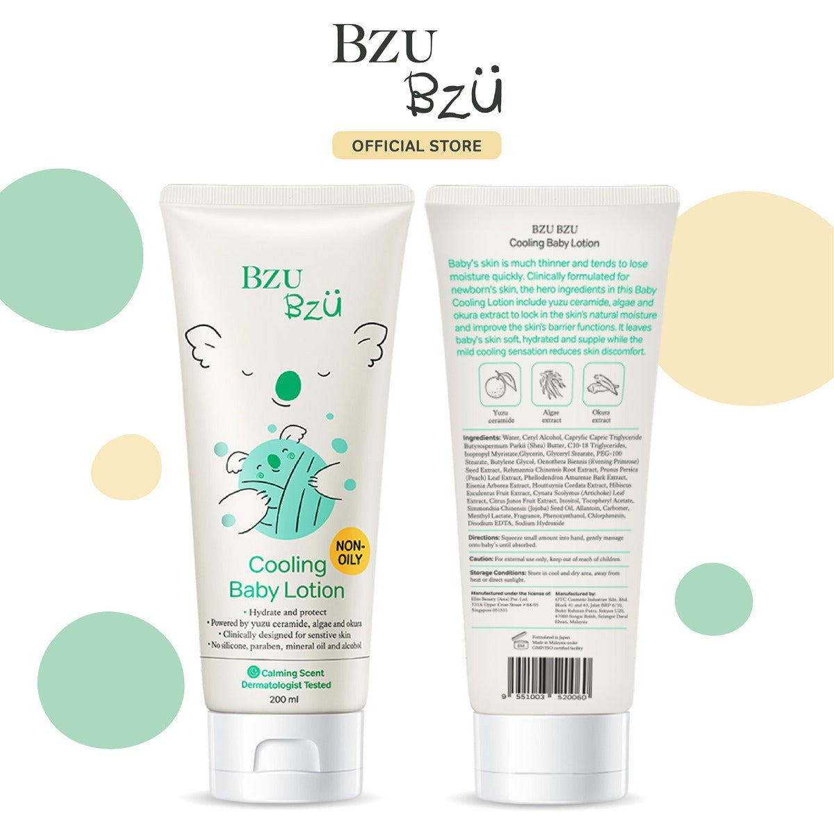 BZU BZU Cooling Baby Lotion, 200ml (Exp 01/28)
