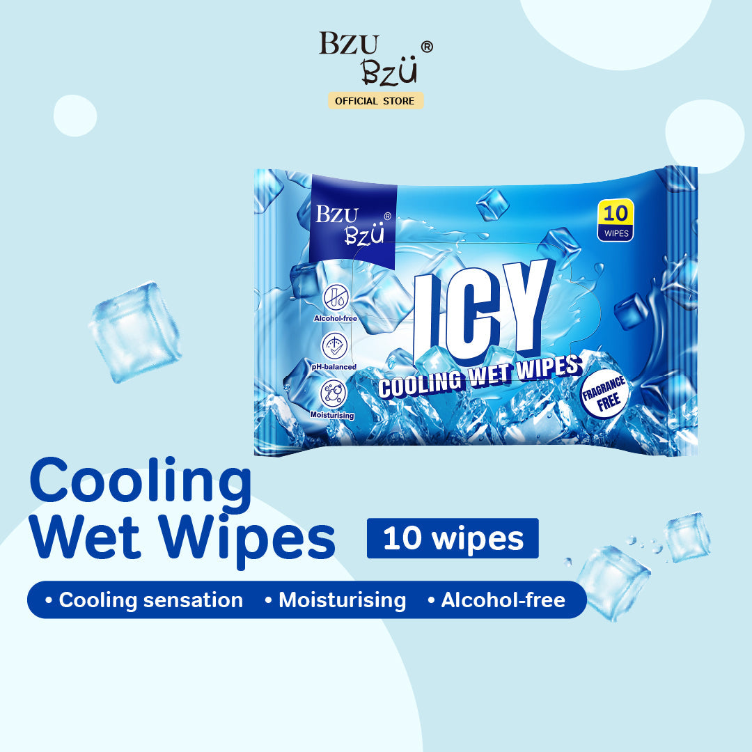 BZU BZU Icy Cooling Wet Wipes, 10s (Exp 08/27)