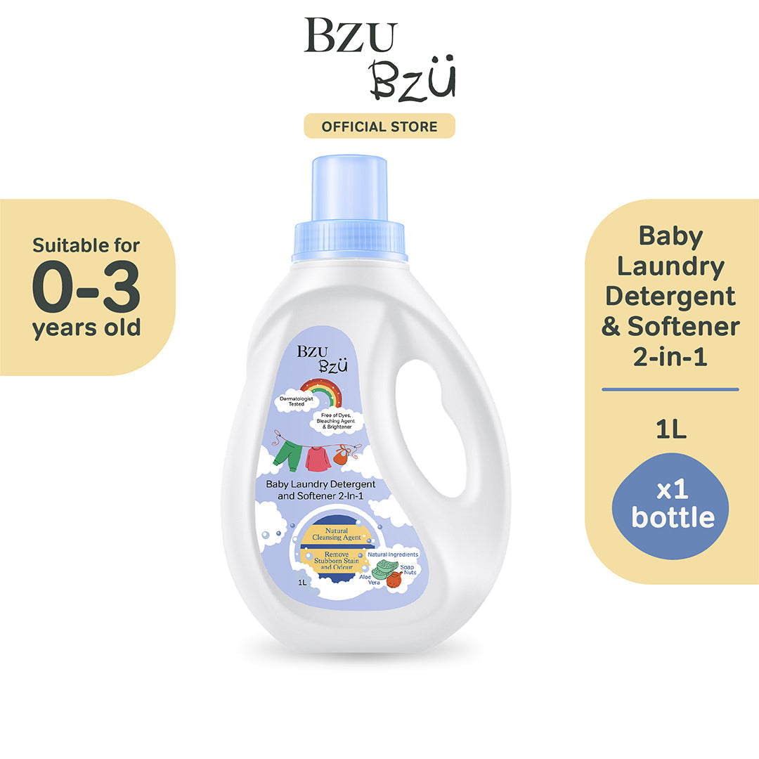 BZU BZU Baby Laundry Detergent & Softener 2-in-1, 1L (Exp 06/28)