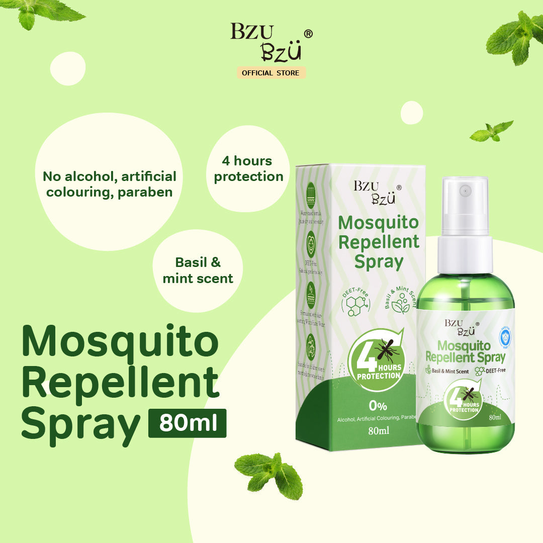 BZU BZU Mosquito Repellent Spray, 80ml (Exp 11/27)