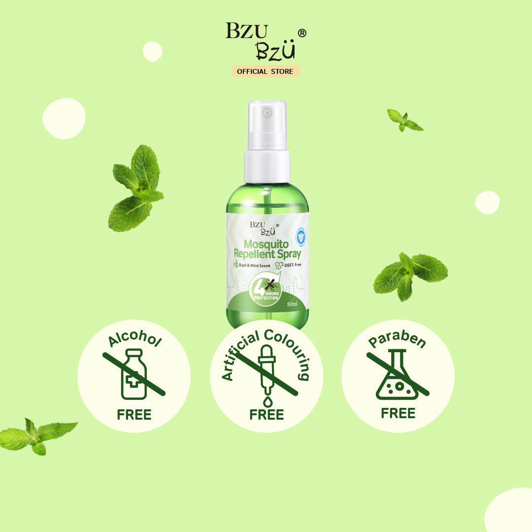 BZU BZU Mosquito Repellent Spray, 80ml (Exp 11/27)