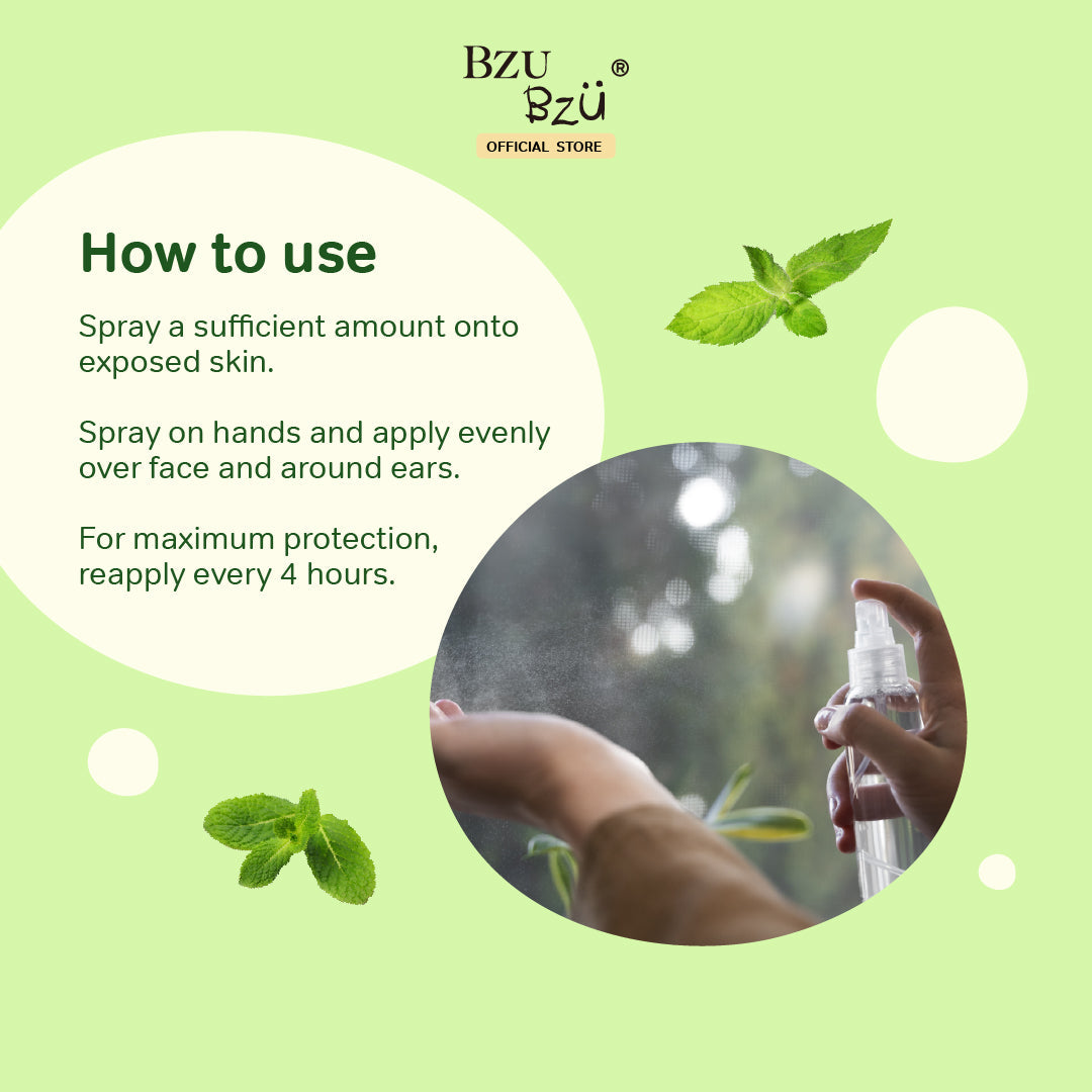 BZU BZU Mosquito Repellent Spray, 80ml (Exp 11/27)