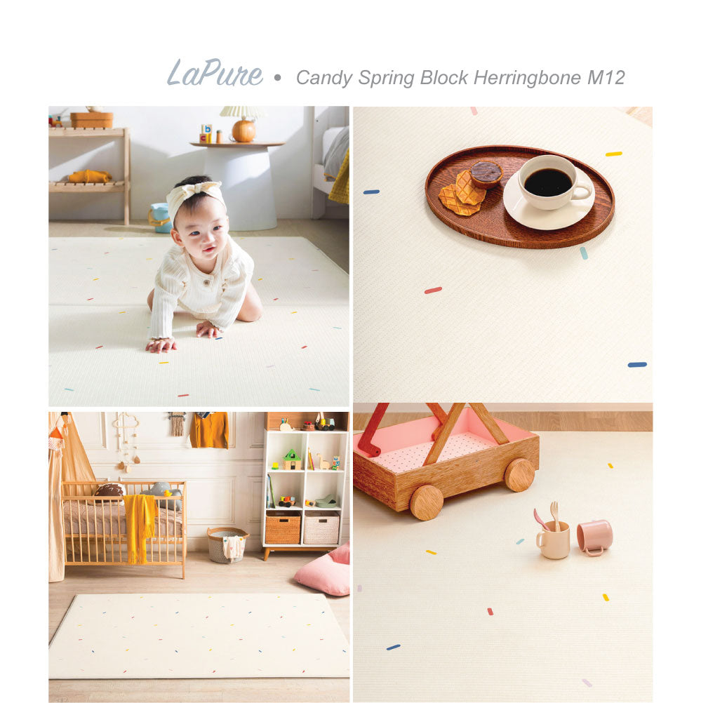 Parklon LaPure Playmat - Candy Spring Block Herringbone (M12)