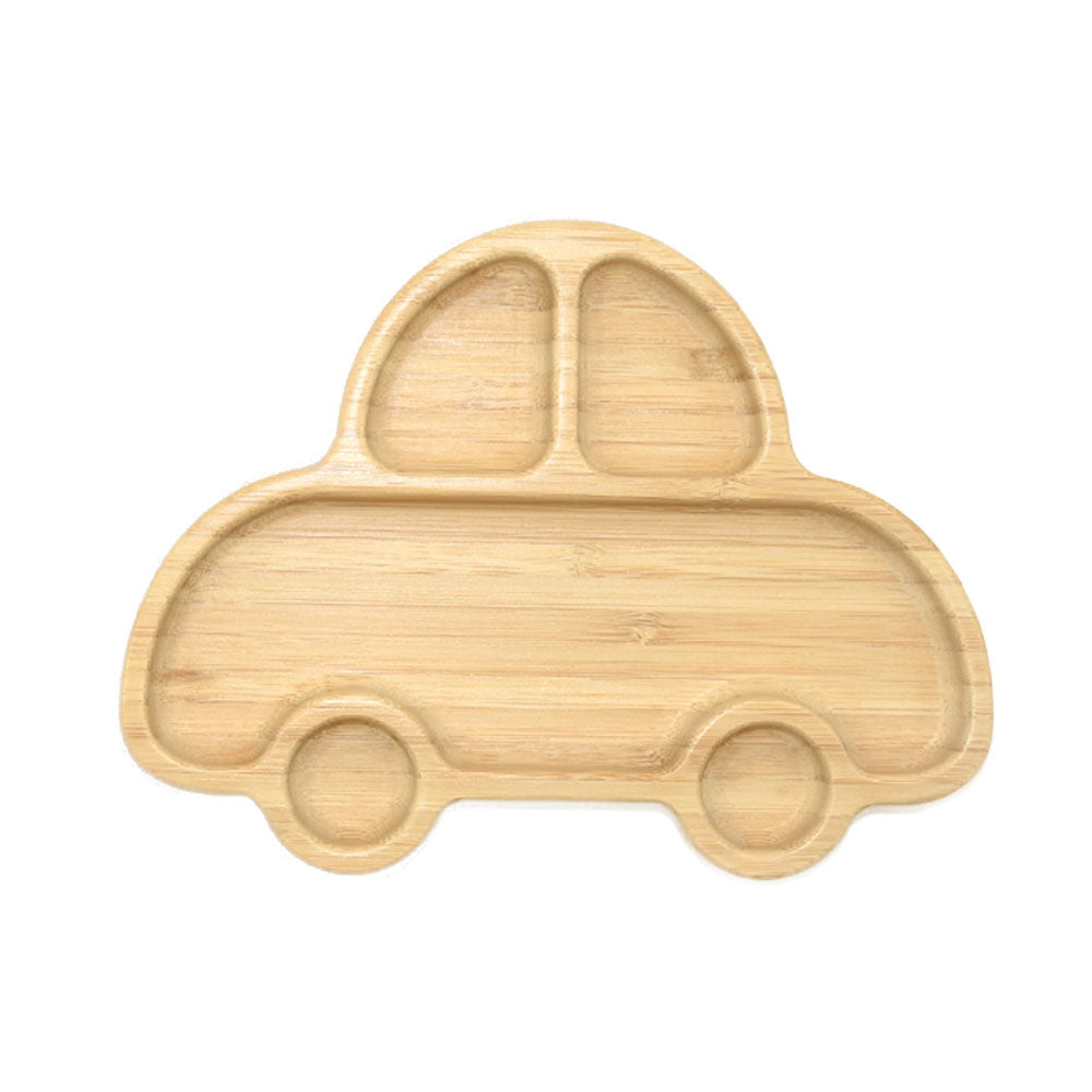 Biomom Bamboo Suction Plate - Car (Dusty Rose)
