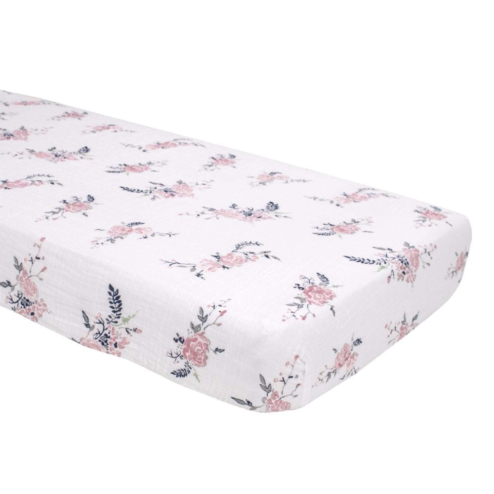 Bebe Au Lait Classic Muslin Fitted Crib Sheet (70x130cm) (18 Designs) - Pupsik Singapore