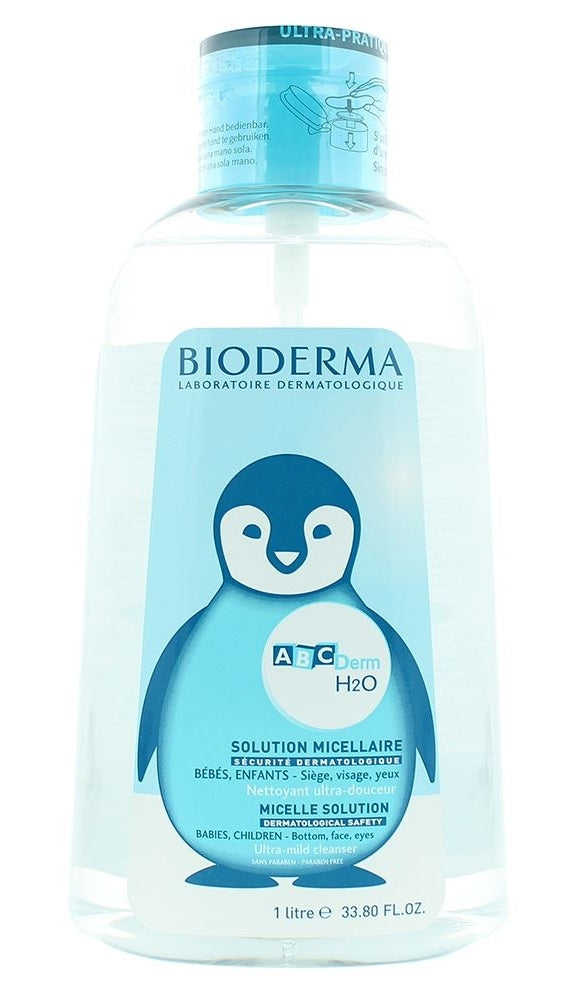 Bioderma ABCDerm H2O Micelle Solution Ultra Mild Cleanser, 1L - exp 01/27