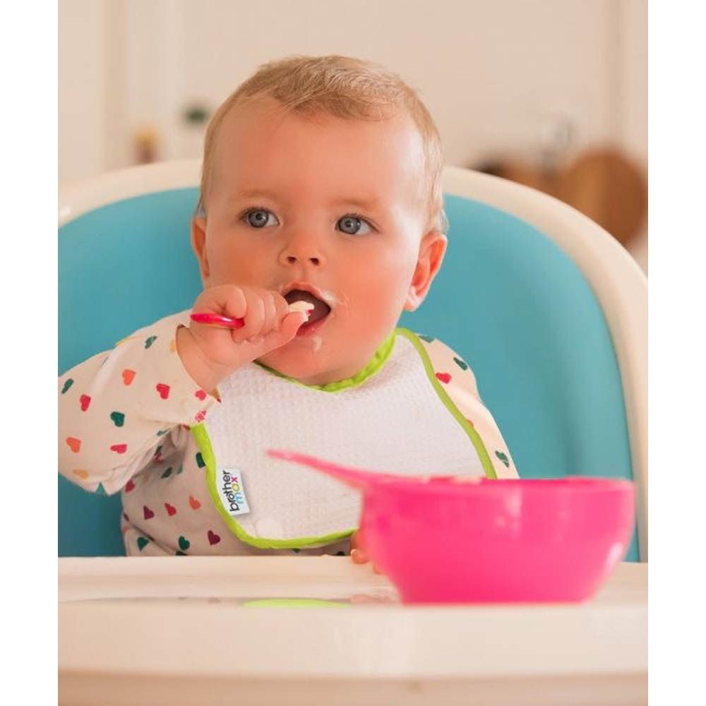 Brother Max Heat Sensitive Weaning Spoons, 3pk - Pink/Green