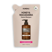 Kundal Honey & Macadamia Nature Shampoo, 400ml Refill Bag - Cherry Blossom (Exp 11/27)