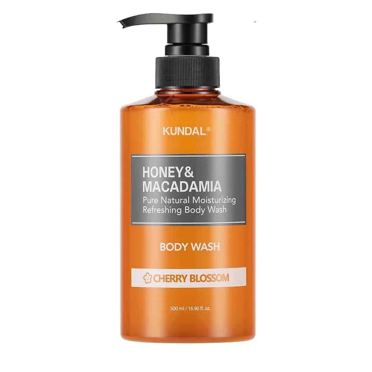 Kundal Honey & Macadamia Pure Body Wash, 500ml - Cherry Blossom (Exp 05/27)