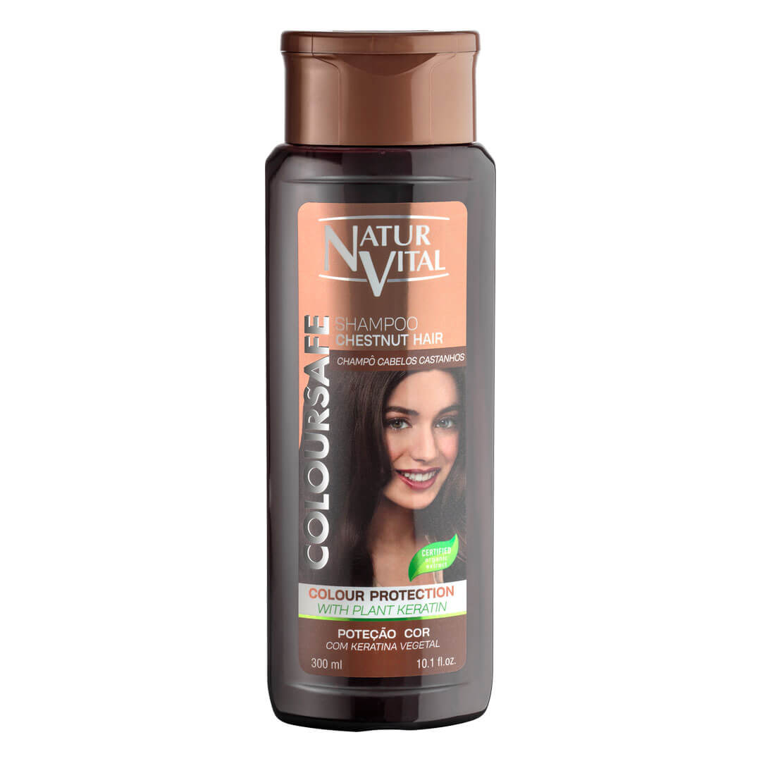 NaturVital ColourSafe Shampoo for Chesnut Hair, 300ml