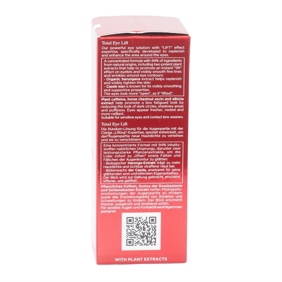 Clarins Total Eye Lift Serum, 15ml (Exp 10/29)