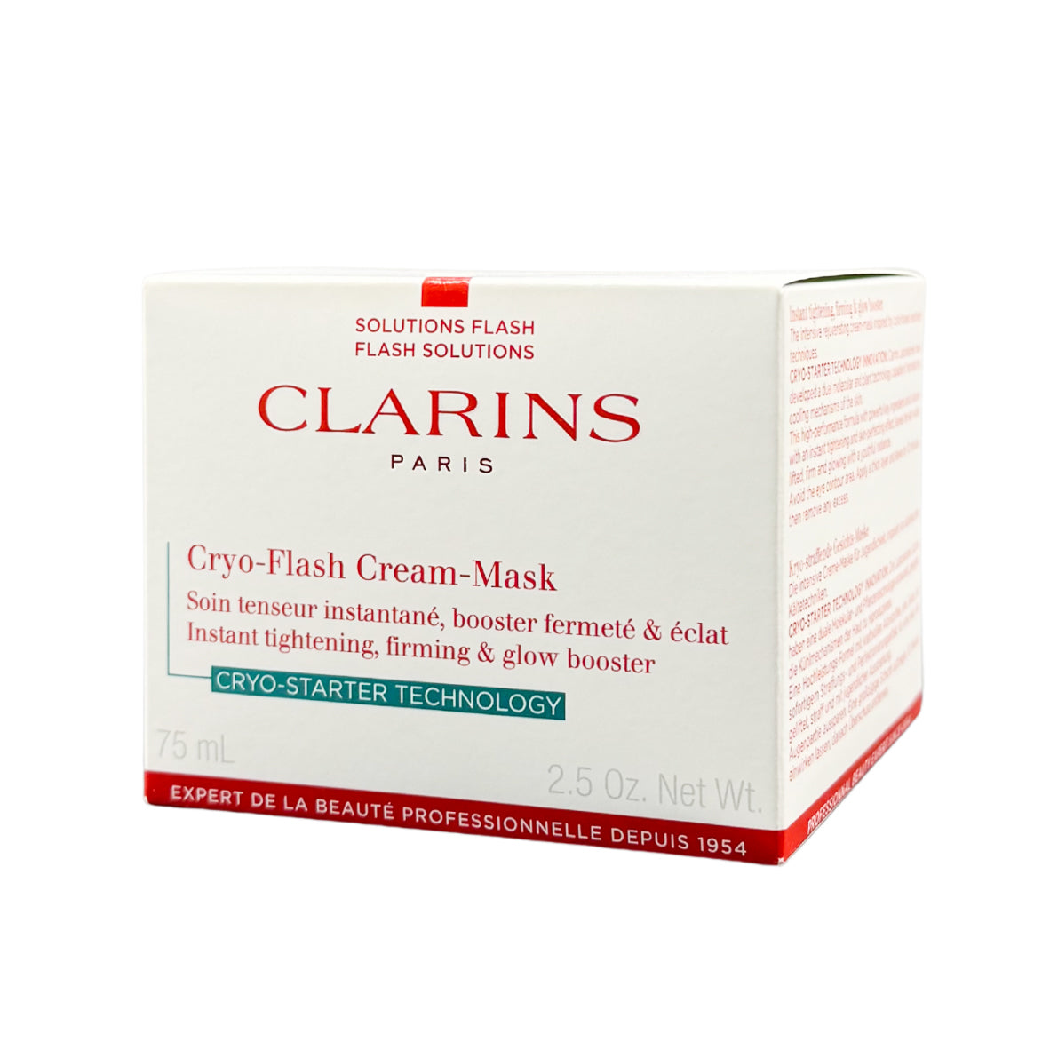 Clarins Cryo-Flash Cream Mask, 75ml (Exp 12/28)