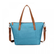 Colorland Avril Tote Diaper Bag - Blue Chevron