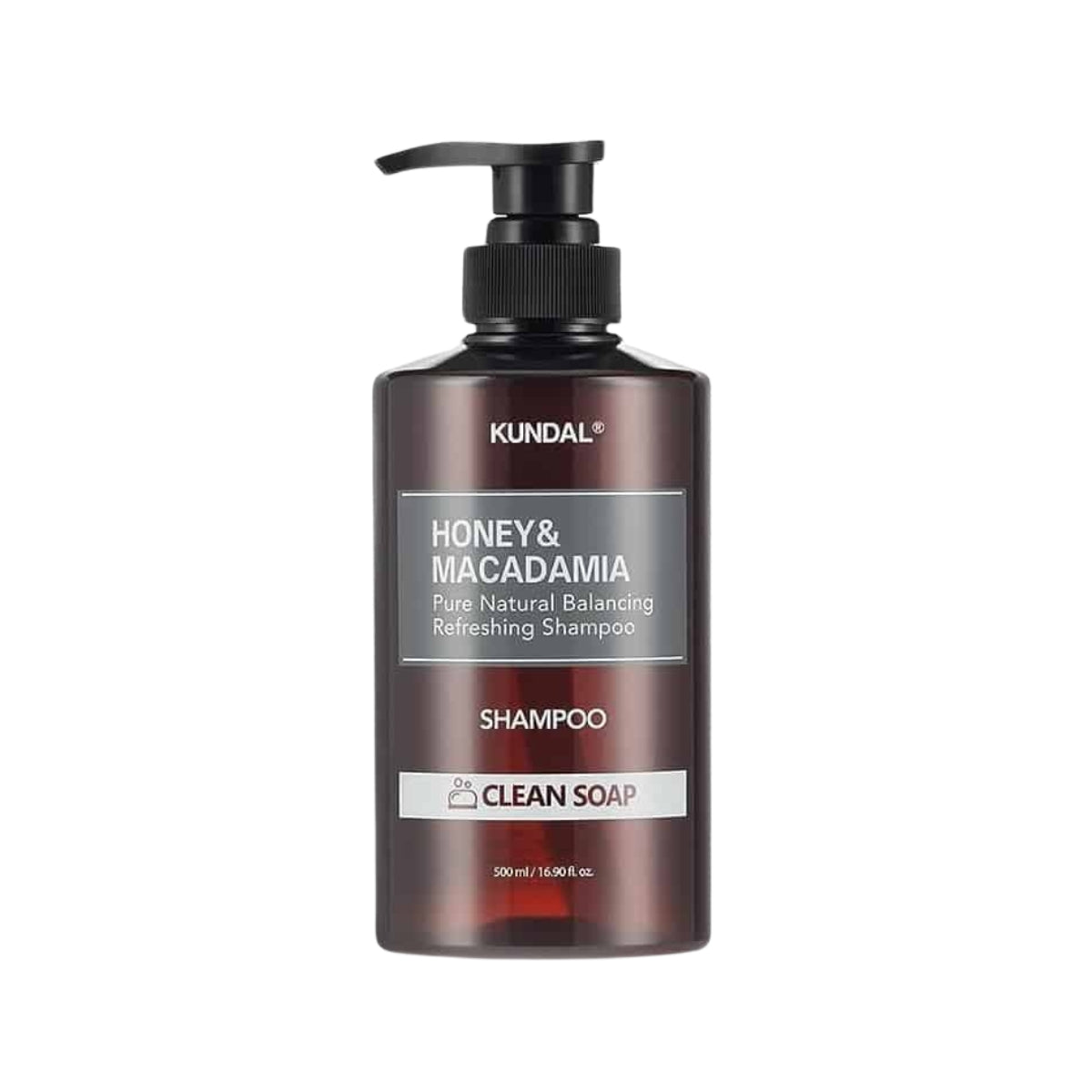 Kundal Honey & Macadamia Nature Shampoo, 500ml - Clean Soap (Exp 04/27)