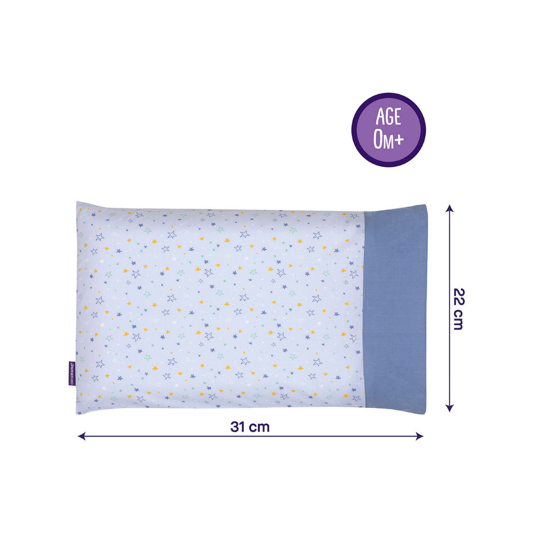 Cotton Case (31x22cm) for Clevamama ClevaFoam Pram Pillow (4 Designs) - Pupsik Singapore