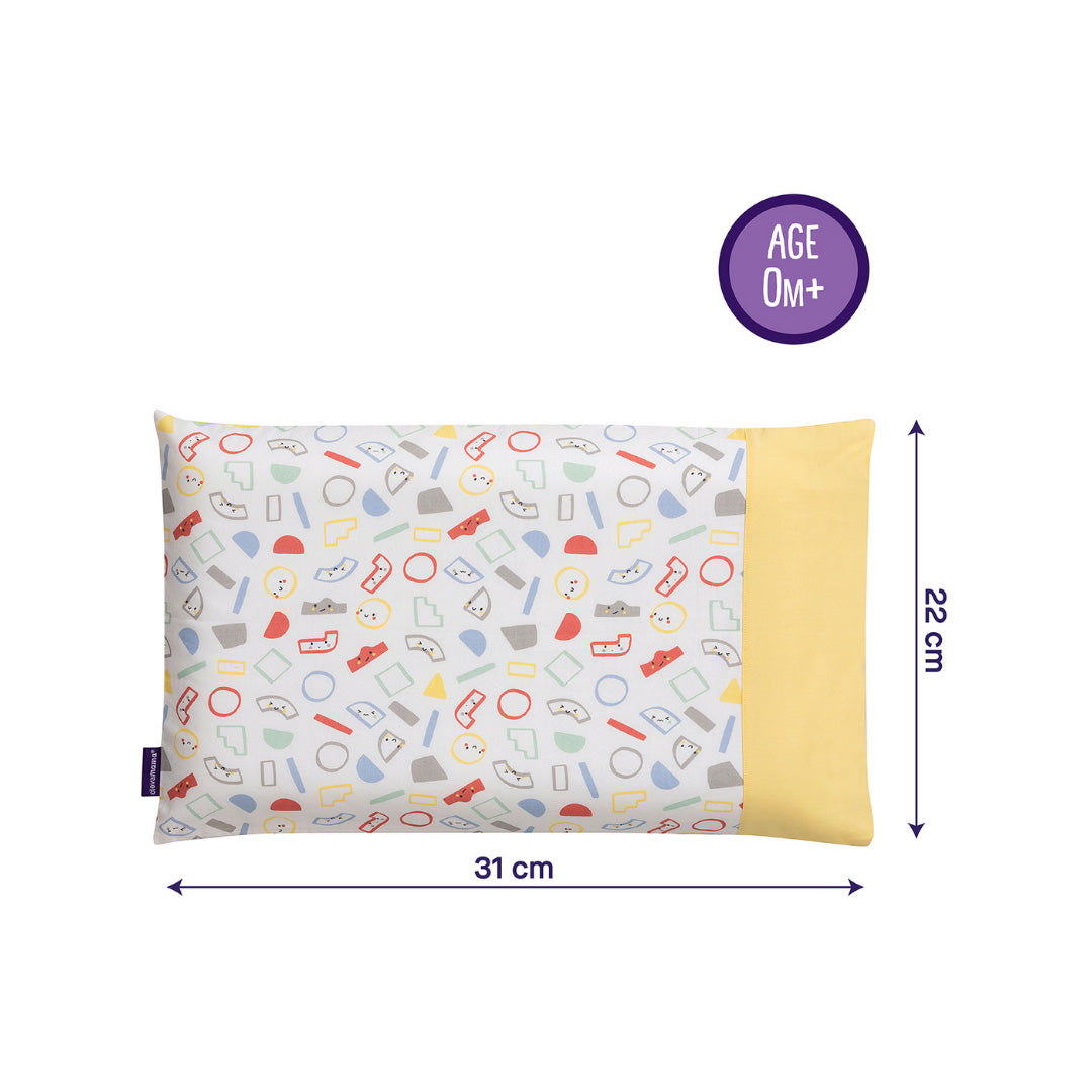 Cotton Case (31x22cm) for Clevamama ClevaFoam Pram Pillow (4 Designs)