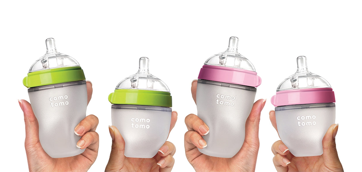 Comotomo Baby Bottle, 150ml  - Green (2pk)