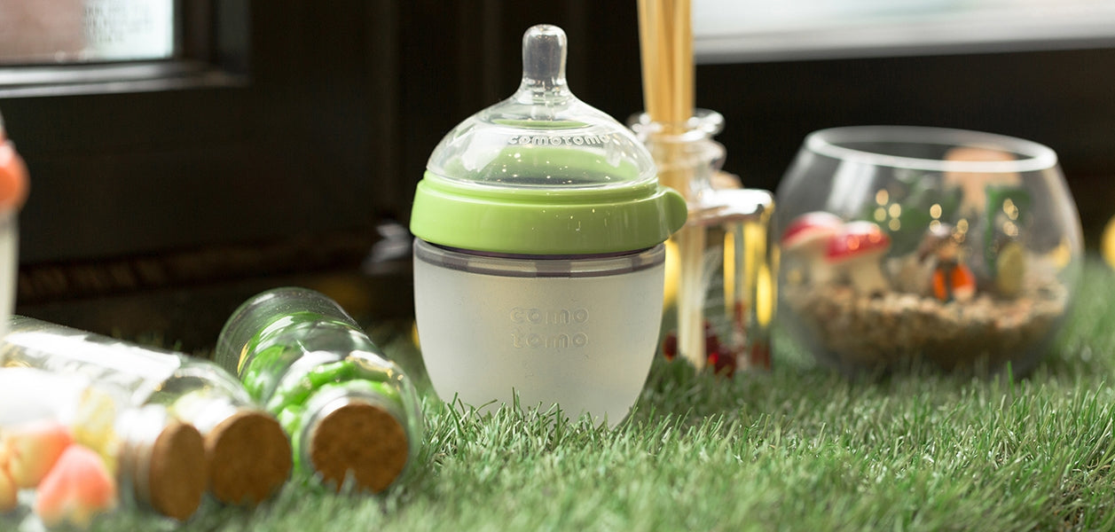 Comotomo Baby Bottle, 150ml  - Green (2pk)