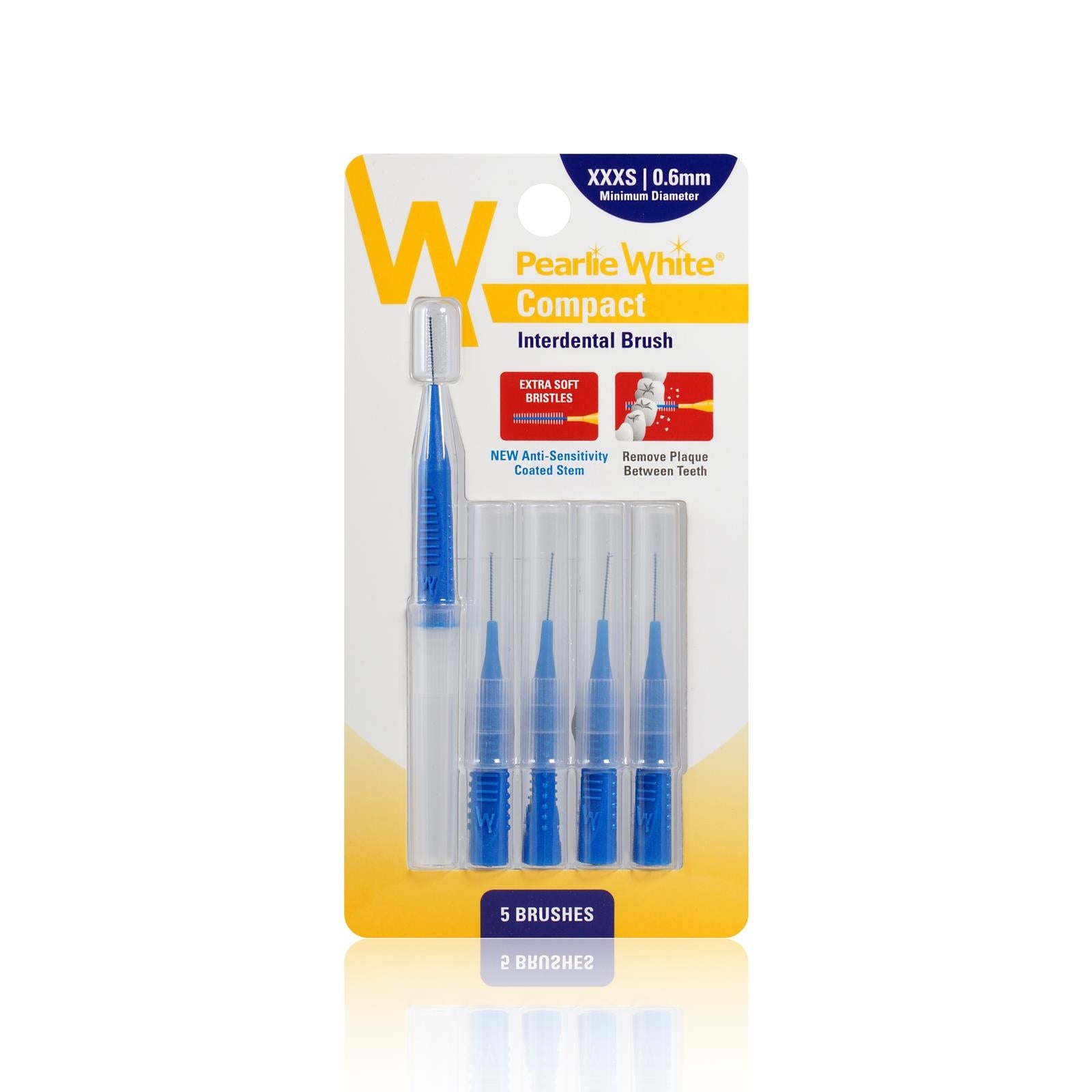 Pearlie White Compact Interdental Brushes (5pc) (5 Sizes)