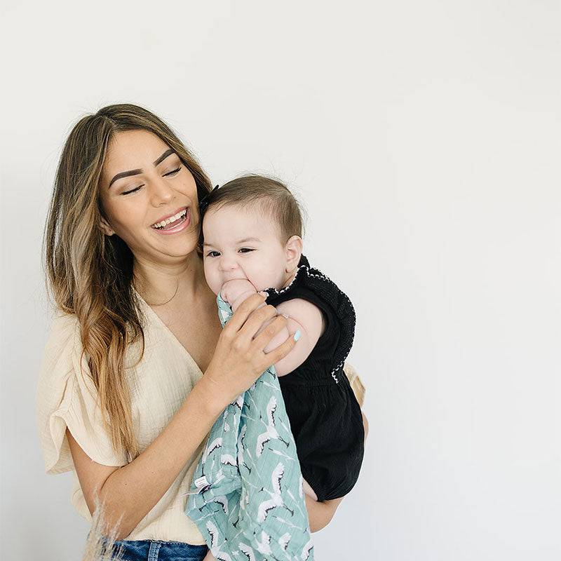 Bebe Au Lait Oh So Soft Muslin Teether Blanket (4 Designs) - Pupsik Singapore