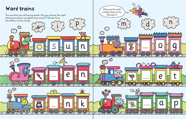 Usborne Wipe-Clean Book Series (16 Titles) - Pupsik Singapore