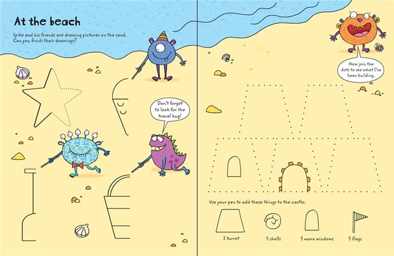 Usborne Wipe-Clean Book Series (16 Titles) - Pupsik Singapore