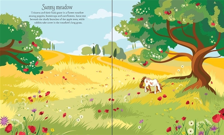 Usborne Sticker Book & Jigsaw (100pc) Set - Unicorn